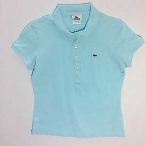 ‼️SOLD‼️Lacoste Baby Blue Short Sleeve Polo Shirt